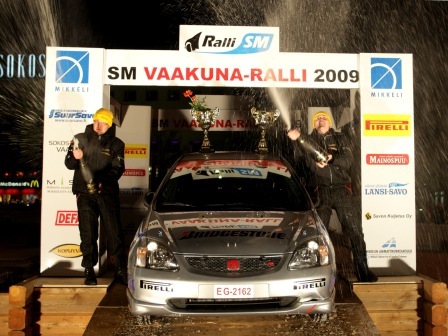 Lindroos ajoi SM2-luokan voittoon varmoin ottein Mikkeliss, kuva: Marko Mkinen.