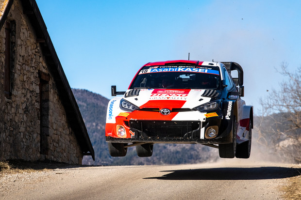 Takamoto Katsuta ja Aaron Johnston Monte-Carlon MM-rallissa. Kuva: Jaanus Ree / Red Bull Content Pool